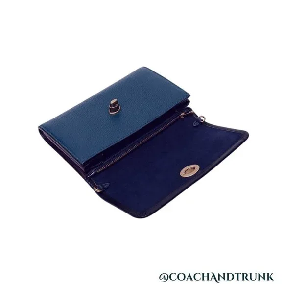 NWT COACH Leather Marlow Stunning Color Block Convertible Bag Brass Tone Accents